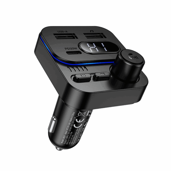 product-103872 Borofone Transmitter FM BC61 Ocean MP3, Bluetooth - 2xUSB + Type C - PD 45W black