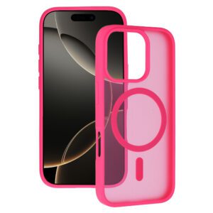 Tel Protect Aura Matte Magsafe Case for Iphone 16 Pro hot pink