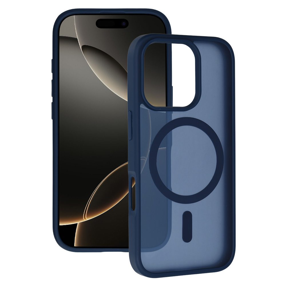 Tel Protect Aura Matte Magsafe Case for Iphone 15 Pro navy