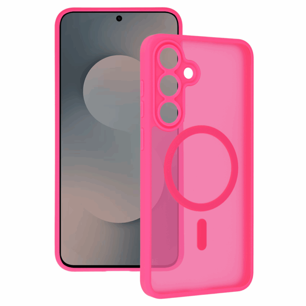 Tel Protect Aura Matte Magsafe Case for Samsung Galaxy S25 FE hot pink