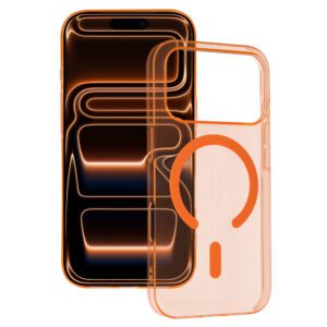 Transparent Slim Magsafe Case do Iphone 17 Pro Max cosmic orange
