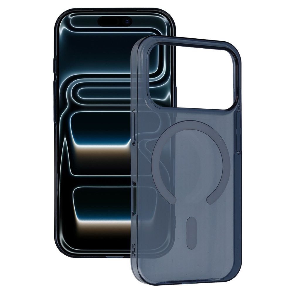 Transparent Slim Magsafe Case do Iphone 17 Pro Max deep blue