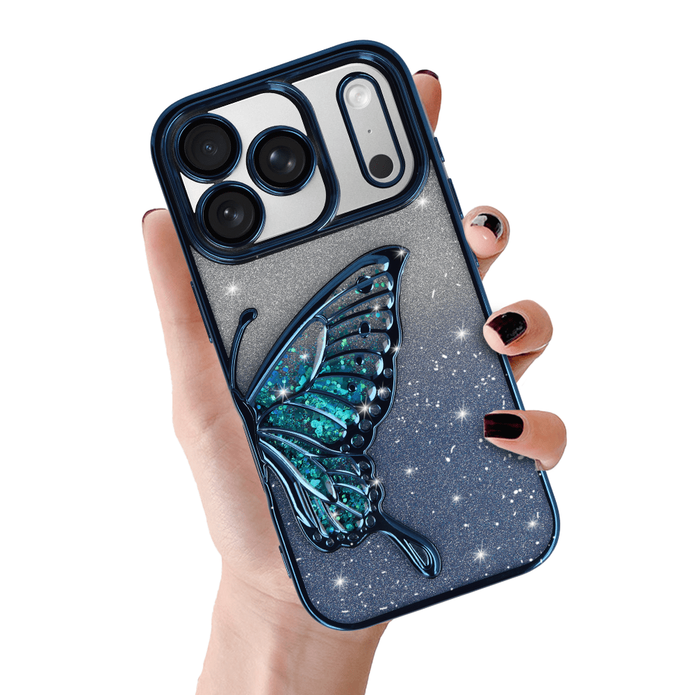 Tel Protect Butterfly Water Case for Iphone 17 Pro blue