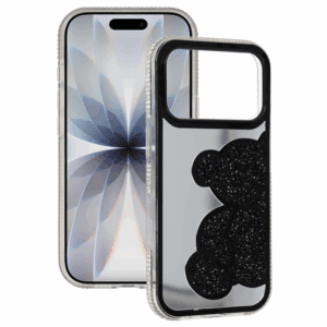 Teddy Bear Case for Iphone 17 black