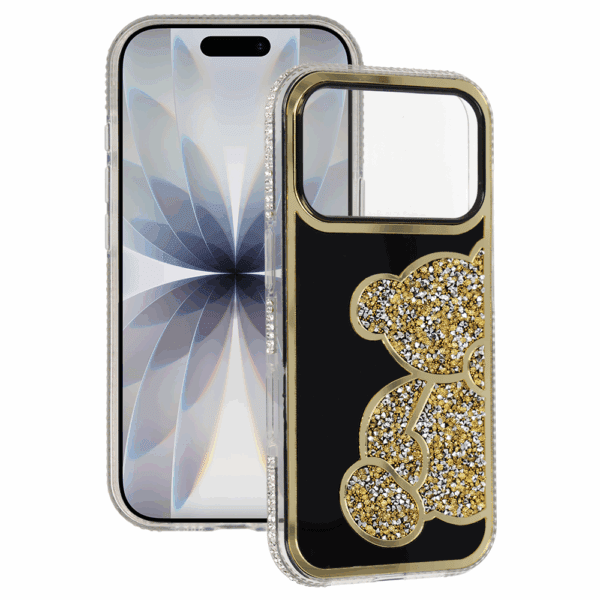 Teddy Bear Case for Samsung Galaxy S25 Ultra gold