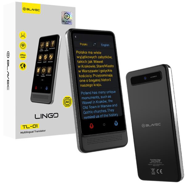 Blavec Translator Lingo TL-01 (BTL01-B) black