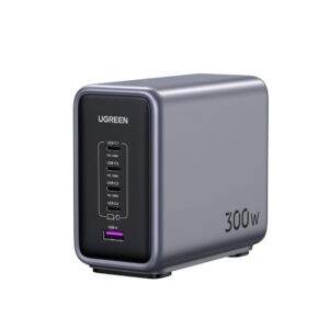 Φορτιστής Σπιτιού GaN PD 300W UGREEN CD333 90903b 5 Θέσεων, με καλώδιο USB-C 240W 1.5m Μαύρο