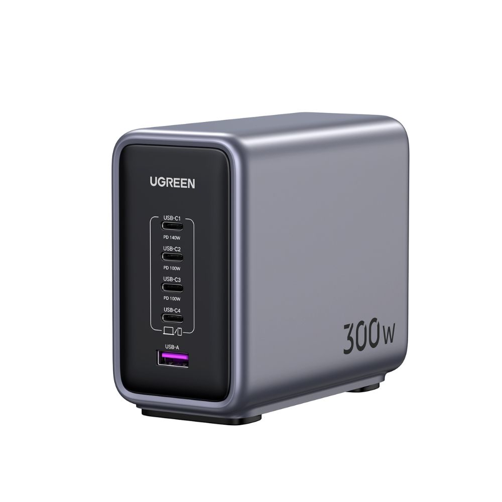 Φορτιστής Σπιτιού GaN PD 300W UGREEN CD333 90903b 5 Θέσεων, με καλώδιο USB-C 240W 1.5m Μαύρο