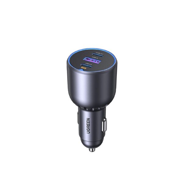 Φορτιστής Αυτοκινήτου PD 130W UGREEN EC705 35025 3 Θέσεων Γκρι