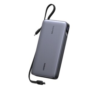 Power Bank 25000mAh PD 165W UGREEN PB552 55995B 2 Θέσεων, με 2 καλώδια USB-C Γκρι