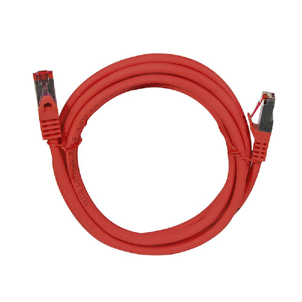 0285990 Καλώδιο Δικτύου S/FTP CAT6 LogiLink CQ2014S 0.25m Κόκκινο
