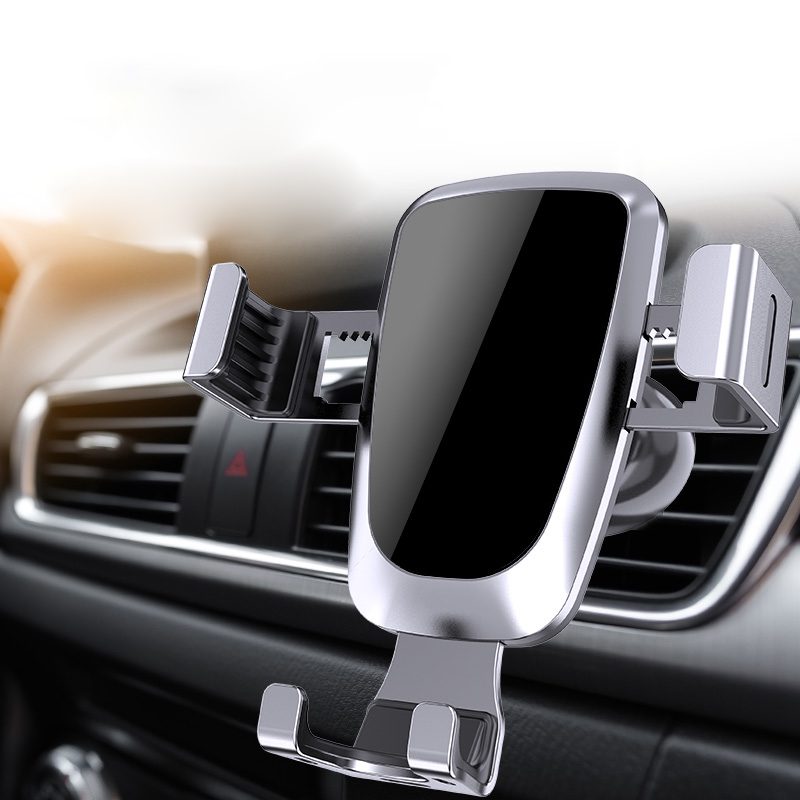 [RETURNED ITEM] Gravity smartphone car holder, black air vent grille (YC08)eng