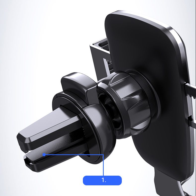 [RETURNED ITEM] Gravity smartphone car holder, black air vent grille (YC08)eng