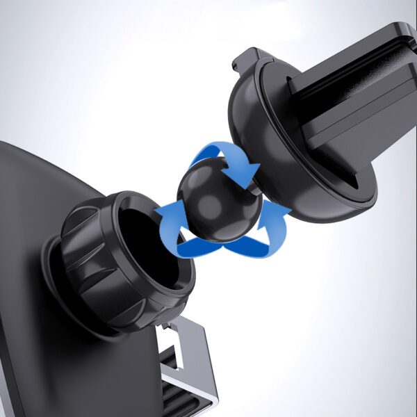 [RETURNED ITEM] Gravity smartphone car holder, black air vent grille (YC08)eng