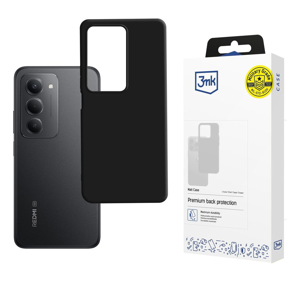 3mk Matt Case for Xiaomi Redmi 15 5G - blackeng
