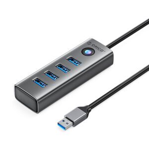 Orico PDD4U-U3 Hub 4x USB-A 3.0 - Grayeng