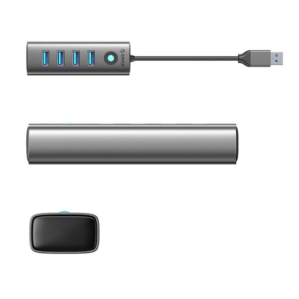 Orico PDD4U-U3 Hub 4x USB-A 3.0 - Grayeng