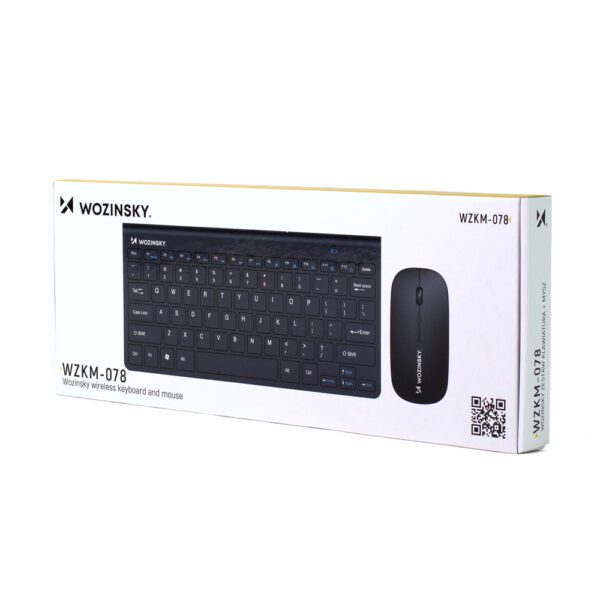 208958_8 Wozinsky Wireless Keyboard + Compact Mouse Set - Blackeng
