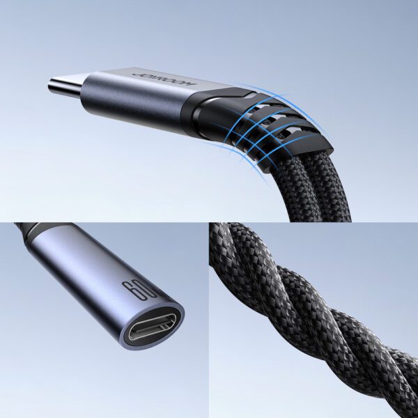 Joyroom SY-C03 USB-C to 2x USB-C 2in1 DAC adapter - blackeng