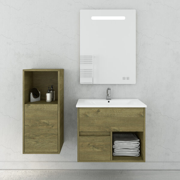 DROP SORRENTO 65 NATURAL WOOD ΦΩΤΙΖΟΜΕΝΟΣ ΚΑΘΡΕΠΤΗΣ LED