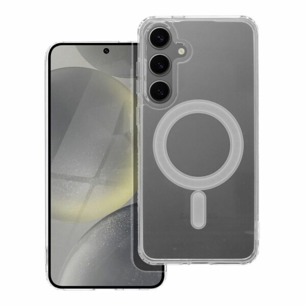 CLEAR MAG COVER case compatible with MagSafe for SAMSUNG S24 Plus transparent