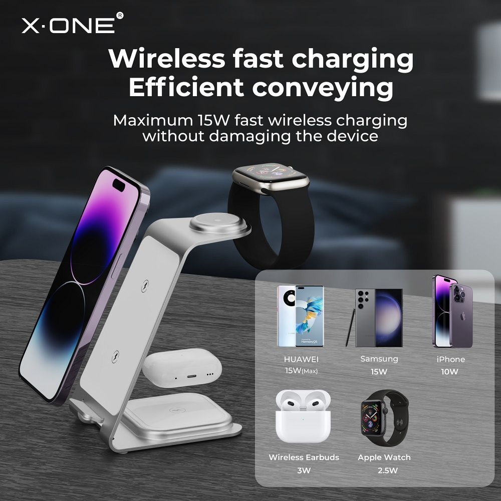 Wireless Charger Stand X-ONE 3in1 22W