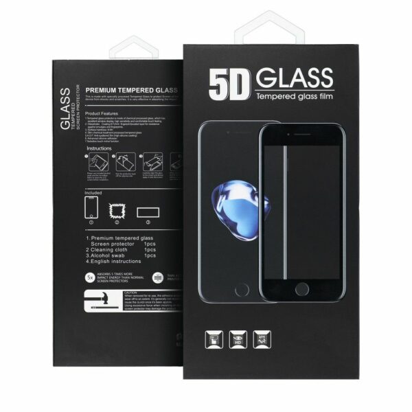 5D Full Glue Tempered Glass - for iPhone 6G/6S black