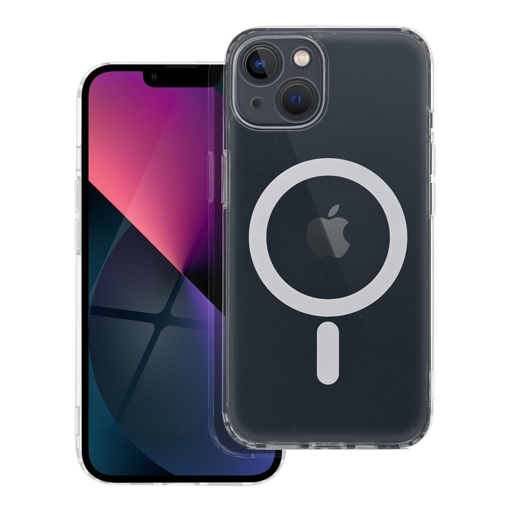 FROST MAG COVER case with camera protection compatible with MagSafe for IPHONE 13 transparent