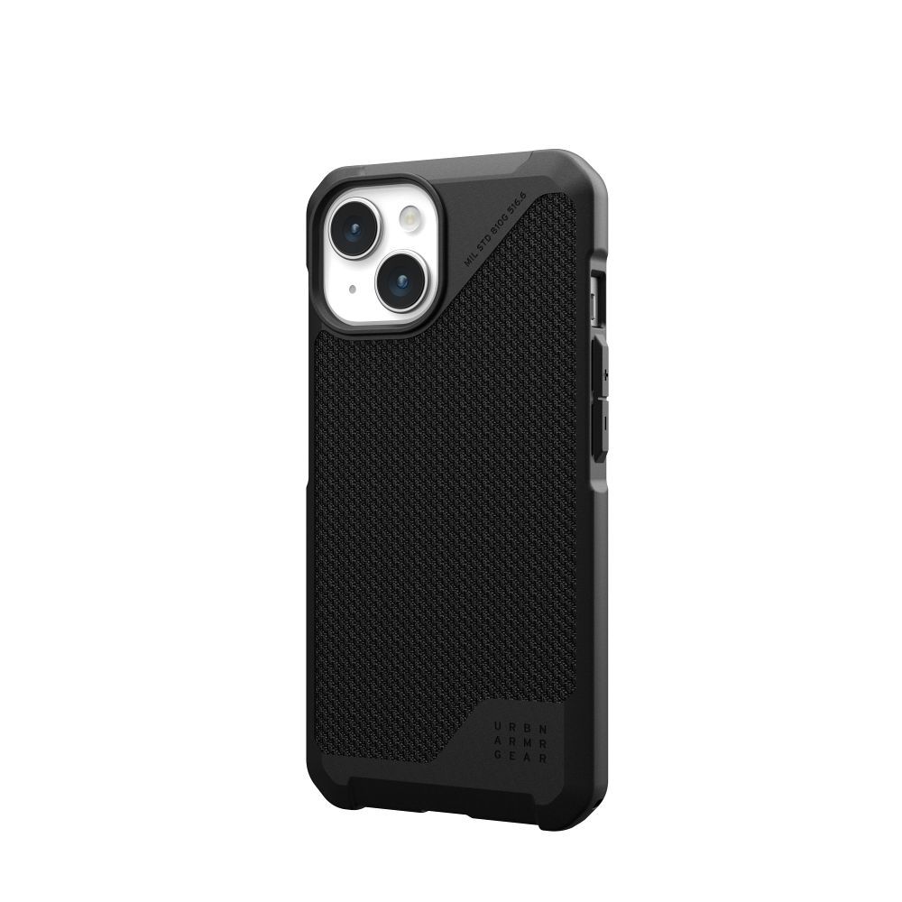 UAG Urban Armor Gear case METROPOLIS LT compatible with MagSafe for IPHONE 15 kevlar black