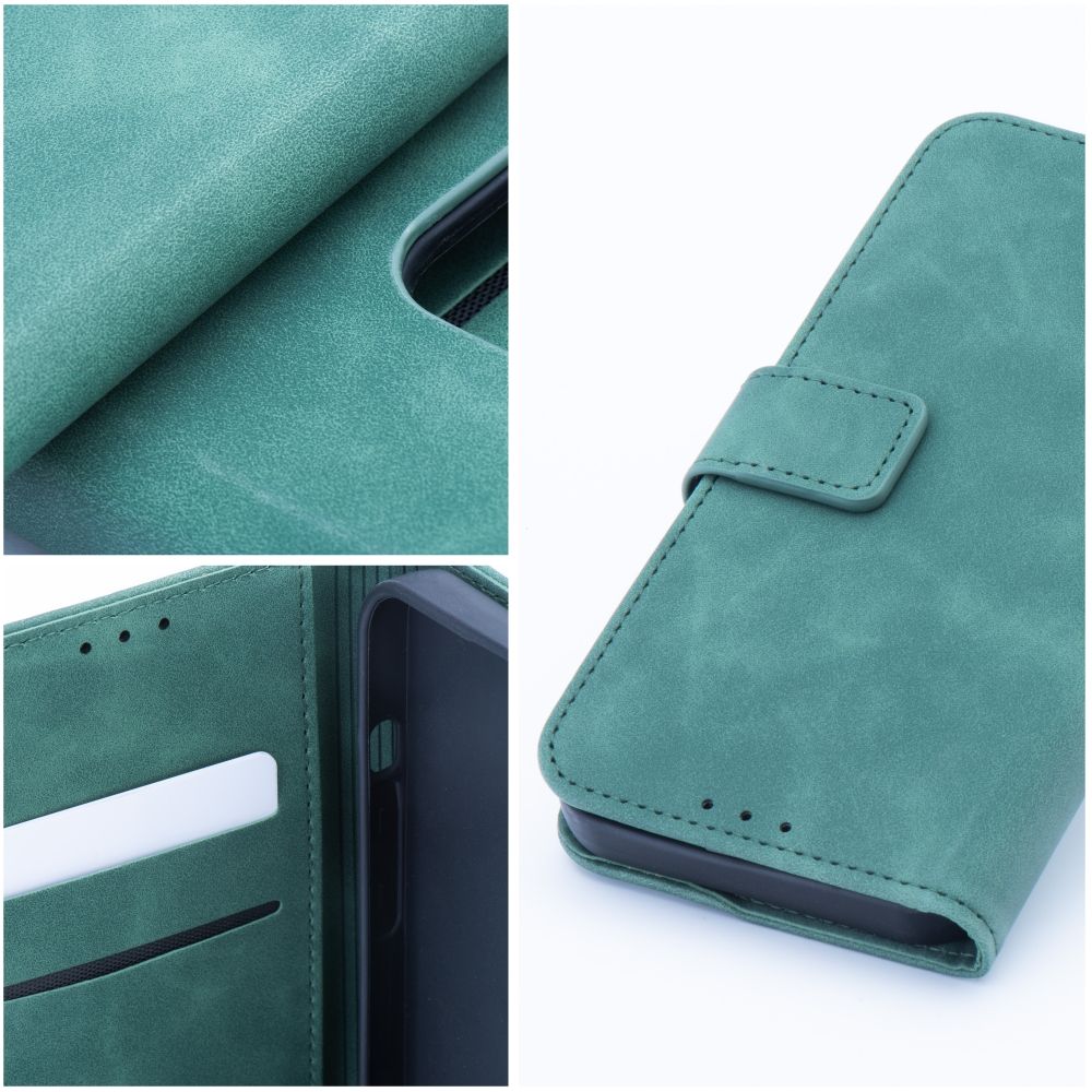 01516b1e1c3886229f6d1bd6cb31211d TENDER Book Case for SAMSUNG A33 5G green