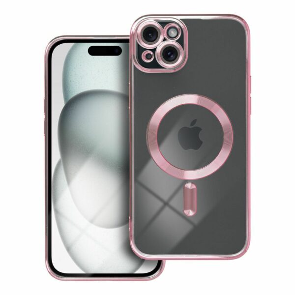 ELECTRO MAG COVER case compatible with MagSafe for IPHONE 15 Plus rose gold