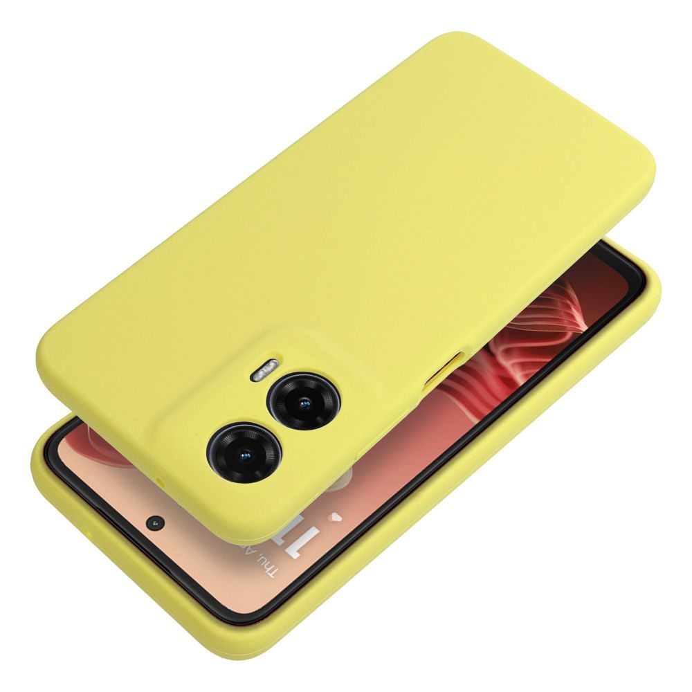 Case SILICONE 2mm for MOTOROLA G35 5G lemon