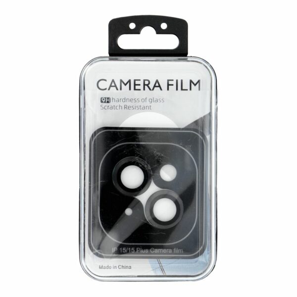 Camera PROTECTOR 9H for IPHONE 15 / 15 PLUS balck