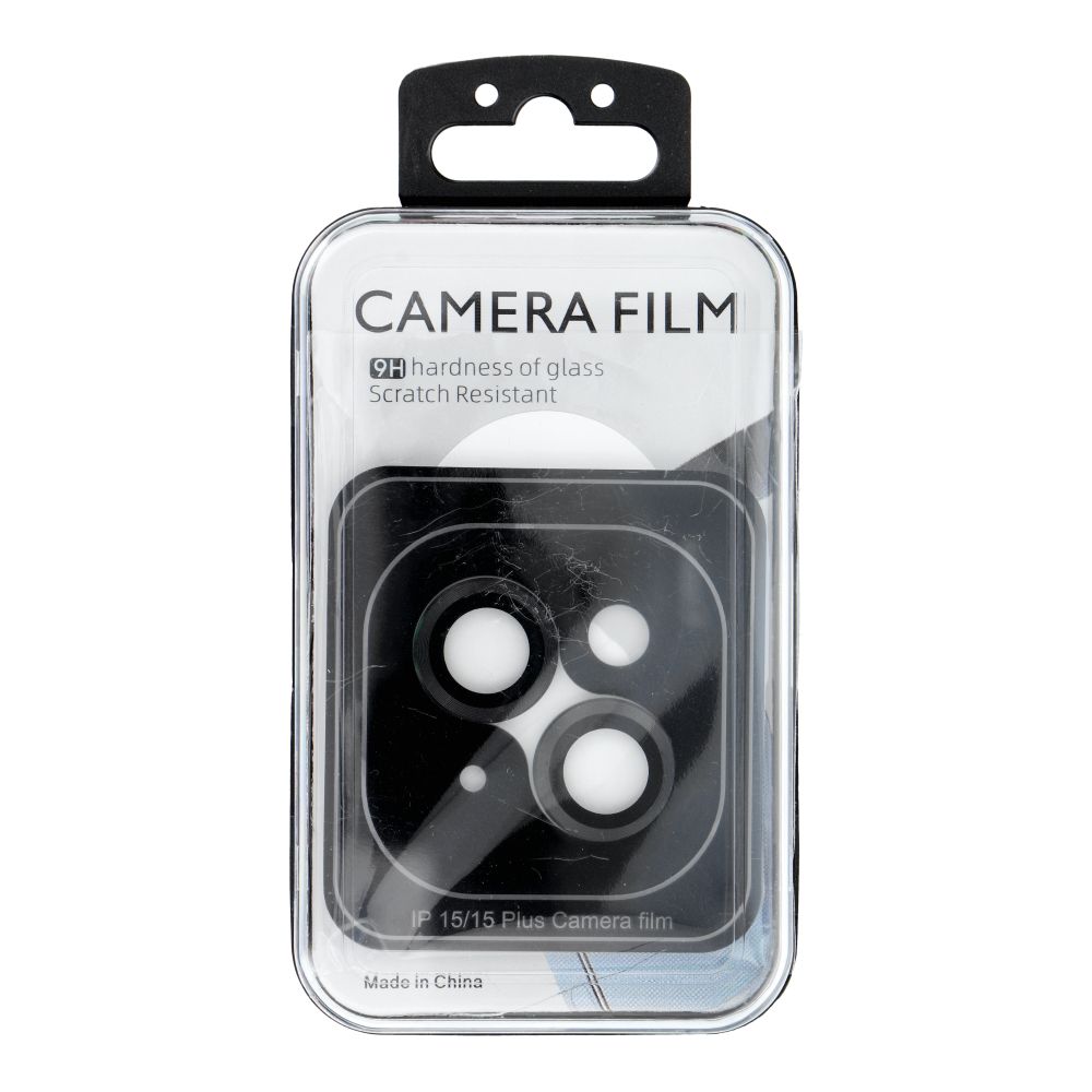 Camera PROTECTOR 9H for IPHONE 15 / 15 PLUS balck