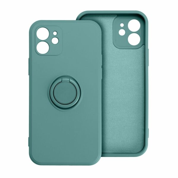 SILICONE RING case for IPHONE 15 Pro Max green