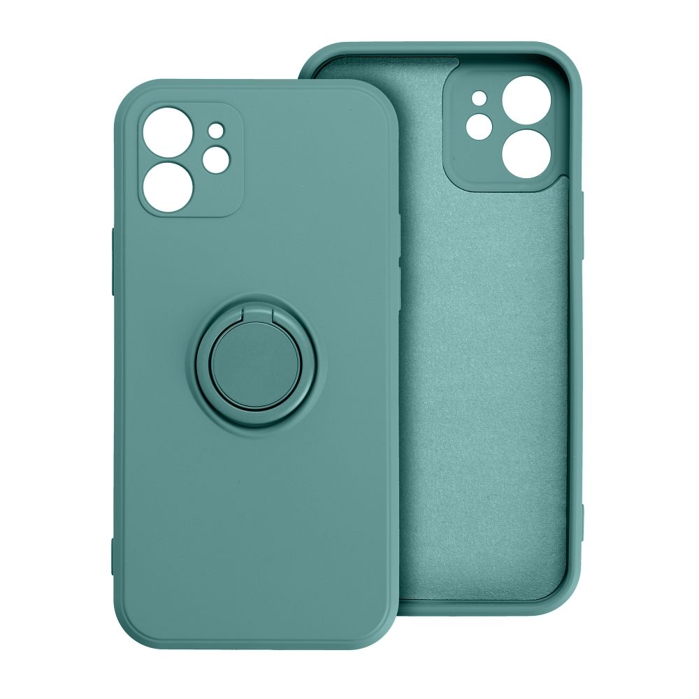 SILICONE RING case for IPHONE 15 Pro Max green