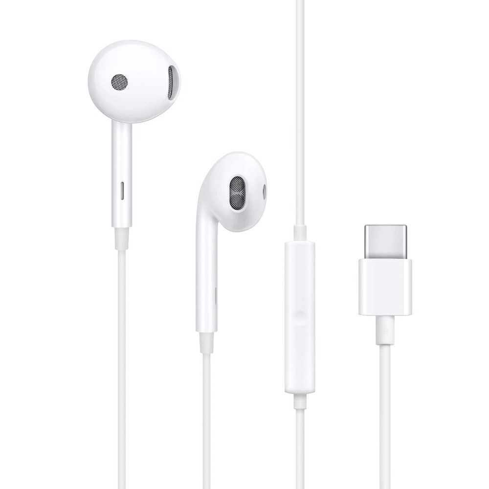 02aa693fd92371a344c9c1dae43256c4 OPPO original wire earphones Type C with microphone MH135-3 white bulk