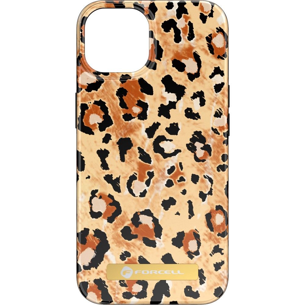 FORCELL F-PROTECT Mirage case compatible with MagSafe for IPHONE 15 Pro Max wild panther