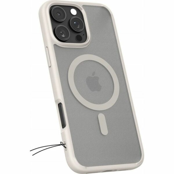 SPIGEN case ULTRA HYBRID MAG compatible with MagSafe for IPHONE 16 Pro frost natural titanium
