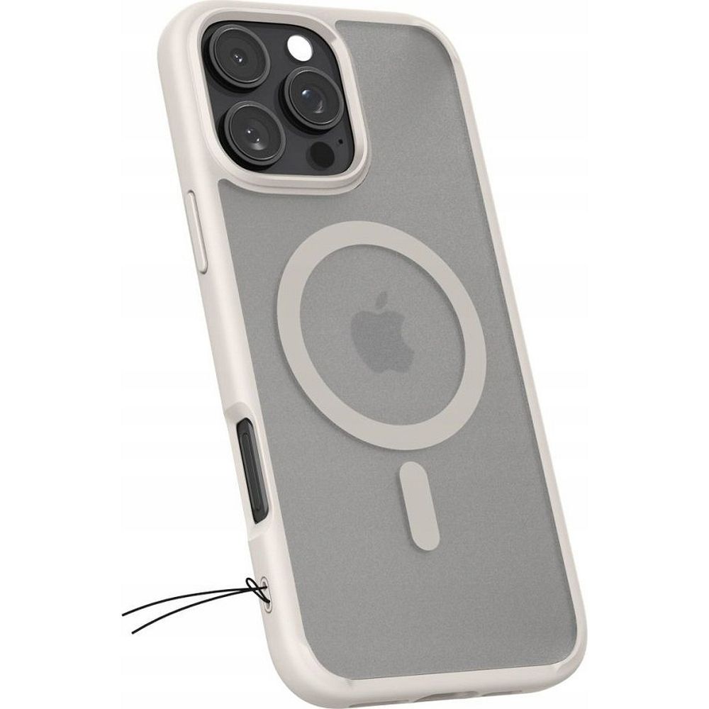 SPIGEN case ULTRA HYBRID MAG compatible with MagSafe for IPHONE 16 Pro frost natural titanium