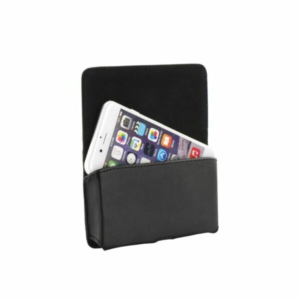 Horizontal universal case CHIC VIP model 9 ( IPHONE 15 / 15PRO / 14 / 14 PRO / 13 / 13 PRO /12 / 12 PRO / X / XS / HUAWEI P20 Lite / LG X Power/SAMSUNG S23 / S24 ) black