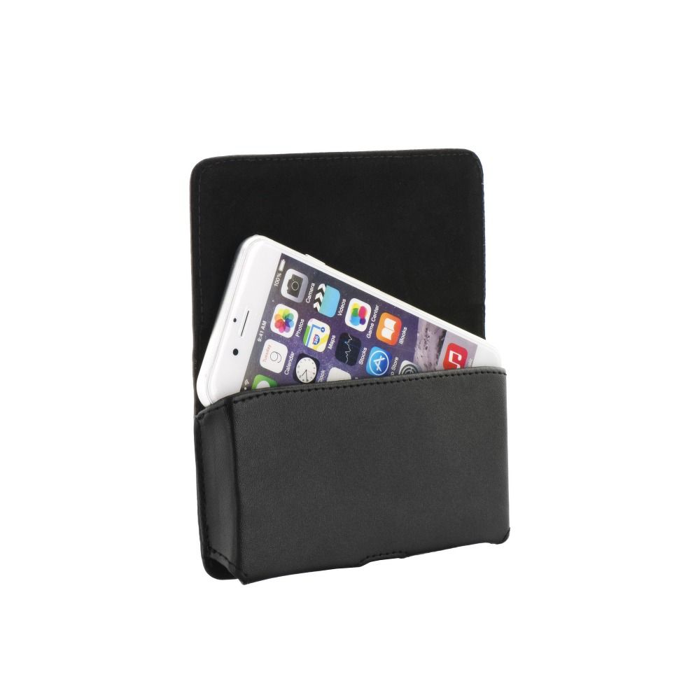 Horizontal universal case CHIC VIP model 9 ( IPHONE 15 / 15PRO / 14 / 14 PRO / 13 / 13 PRO /12 / 12 PRO / X / XS / HUAWEI P20 Lite / LG X Power/SAMSUNG S23 / S24 ) black