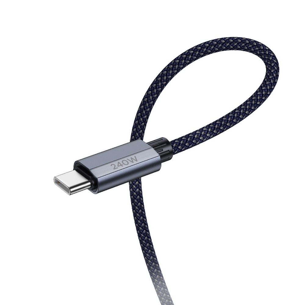 HOCO cable Type C to Type C PD QC3.0 5A 240W U134 1,8 m dark blue
