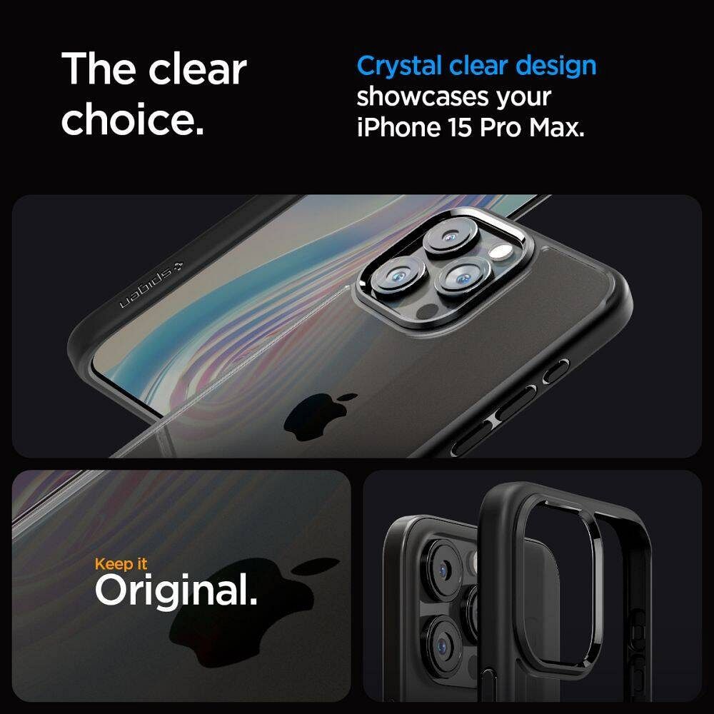 SPIGEN case ULTRA HYBRID for IPHONE 16 Pro Max matte black