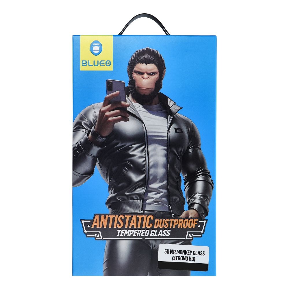 0343356ca0ed6428ba6a0d489f9b6172 5D Mr. Monkey Glass - for Samsung Galaxy S25 Plus black (Strong Lite)