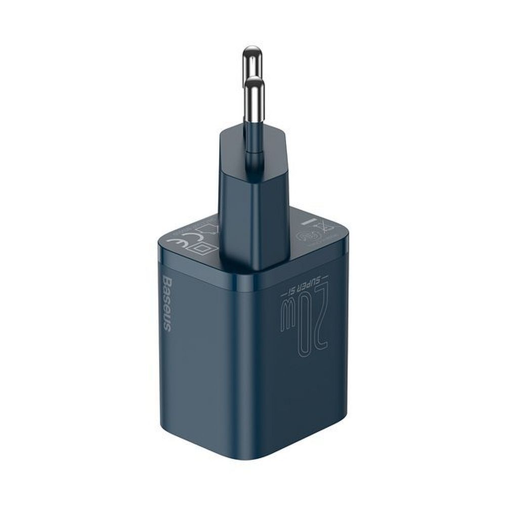 0399c9ac2fe0ac772b75cfc964bb127c BASEUS wall charger Type C + cable Type C to Lightning PD QC3.0 3A 20W TZCCSUP-B03 blue