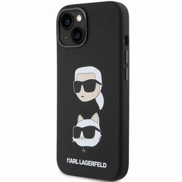 KARL LAGERFELD case for IPHONE 15 KLHCP15SSDHKCNK (Silicone KC) black
