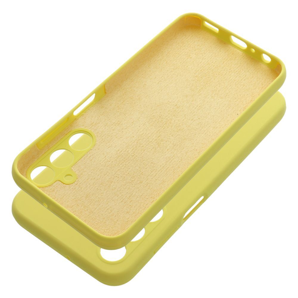 Case SILICONE 2mm for SAMSUNG A25 5G lemon