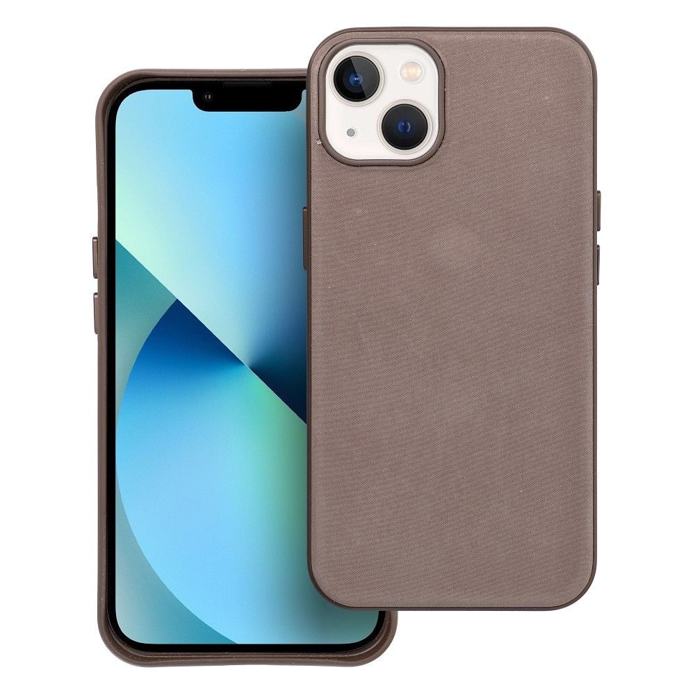 WOVEN MAG COVER case compatible with MagSafe for IPHONE 13 light brown