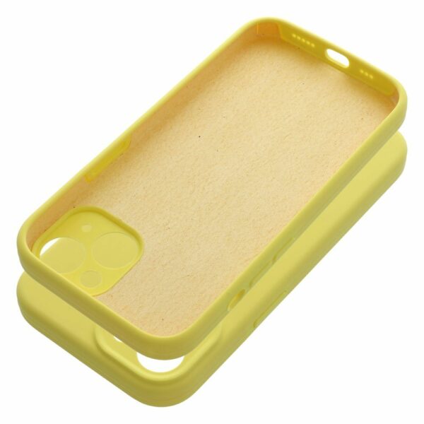 Case SILICONE 2mm for IPHONE 15 lemon